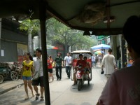 A bord d'une rickshaw